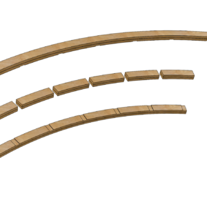 900mm Radius 60 Degree Curved Wall Frame Kit